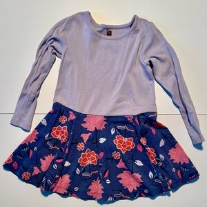 Tea Collection Floral Long Sleeve Dress